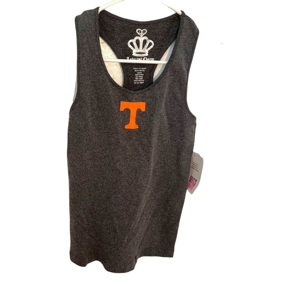 Miss Fanatic Racerback Tank Top Charcoal Gray Tennessee - Picture 1 of 9